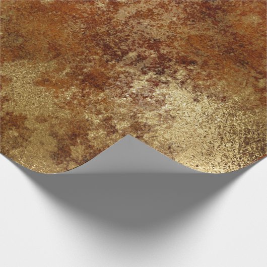 Rotes Rotes Rotes Rotes Rotes Rost Wrap Geschenkpapier (Ecke)