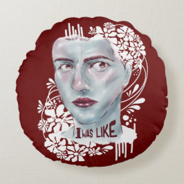 Rotes Rundkissen Rundes Kissen