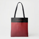 Rotes rustikales ombre personalisiert tasche (Vorderseite)