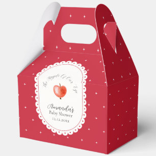 Rotes Rustikales Vornehmes Vintage Apfel Baby Show Geschenkschachtel