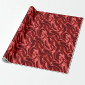 Rotes Satin-Papier Geschenkpapier (Ungerollt)
