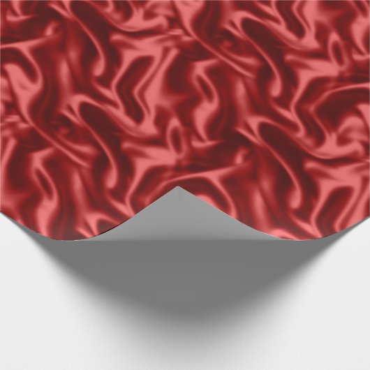 Rotes Satin-Papier Geschenkpapier (Ecke)