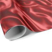 Rotes Satin-Papier Geschenkpapier (Rolleneckpunkt)