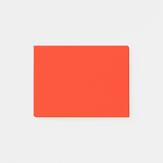 Rotes Scarlet-Hintergrundfarbe Helles rotes Feuer Post-it Klebezettel (Vorderseite)
