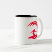 Rotes Scarlet Zweifarbige Tasse (VorderseiteRechts)
