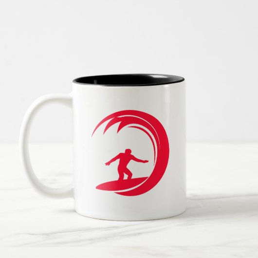 Rotes Scarlet Zweifarbige Tasse (Links)