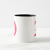 Rotes Scarlet Zweifarbige Tasse (Mittel)