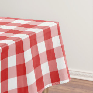 Rotes Schachbrett der Tischdecke-"60x84" Tischdecke