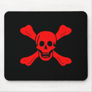 Rotes Schädel Richard Worley mousepad