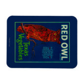 Rotes Schälpflanzchen Magnet (Horizontal)