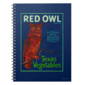 Rotes Schälpflanzchen Notizblock (Vorderseite)