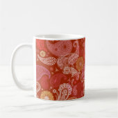 Rotes Scharlachrot Paisley Kaffeetasse (Links)