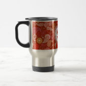 Rotes Scharlachrot Paisley Reisebecher (Links)
