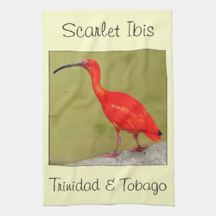 Rotes Scharlachrot Trinidad und Tobagos IBIS Handtuch