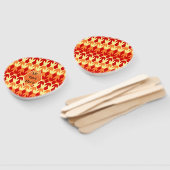 Rotes Schiff und Gelber Pfeil Fächer (Non-assembled)