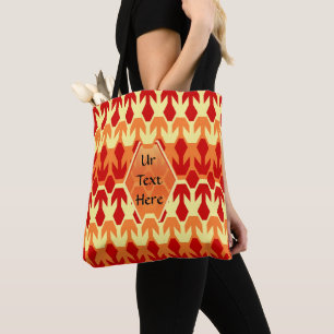 Rotes Schiff und Gelber Pfeil Tasche