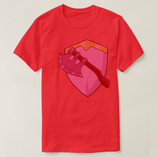 Rotes Schild und Ax Classic TShirt (Design vorne)