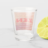 Rotes Schilf-Glas Schnapsglas (Rückseite)