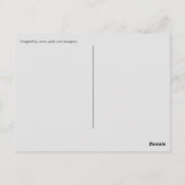 Rotes Schirmmädchen Postkarte (Rückseite)