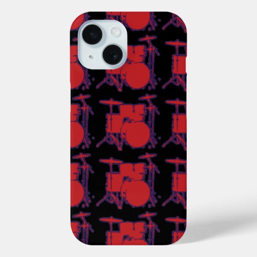 Rotes Schlagzeug Case-Mate iPhone Hülle (Rückseite)