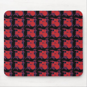 Rotes Schlagzeug Mousepad