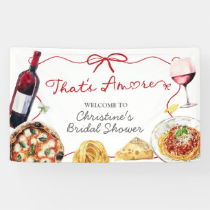 Rotes Schleifen-Coquette-Amore-Großbanner-Schild Banner