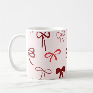 Rotes Schleifen-Minimim-Tasse Kaffeetasse