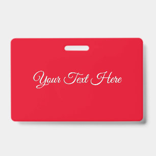 Rotes Schlicht Elegantes Minimalistisches Kalligra Ausweis