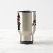 Rotes Schmutz-Fahrrad Reisebecher (Mittel)