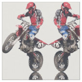 Rotes Schmutz-Fahrrad Stoff (Nahaufnahme)