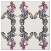 Rotes Schmutz-Fahrrad Stoff (Muster)