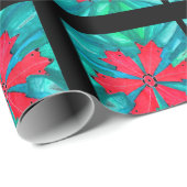 Rotes Schneeflocke-Packpapier Geschenkpapier (Rolleneckpunkt)