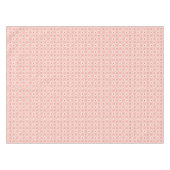 Rotes Schneeflocken Herz in rosa Retro Nahtloses M Tischdecke (Vorderseite (Horizontal))
