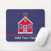 Rotes Schulhaus Mousepad (Mit Mouse)