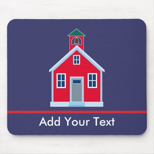 Rotes Schulhaus Mousepad (Vorne)