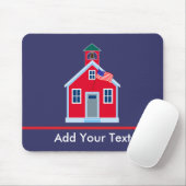 Rotes Schulhaus Mousepad (Mit Mouse)