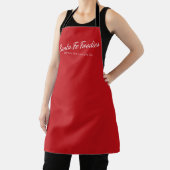 Rotes Schürze mit Santa Fe Foodies-Logo (InSitu)