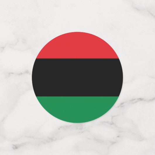 Rotes Schwarz und grüne Konfetti (Klein Vorderseite)