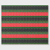 Rotes Schwarz und grünes Papier zum Umpacken von S Geschenkpapier (Flach)