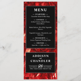 Rotes Schwarz und Weiß Moderne Weihnachtszeit Programm