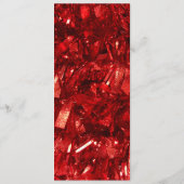 Rotes Schwarz und Weiß Moderne Weihnachtszeit Programm (Rückseite)