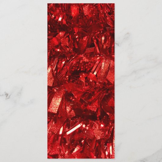 Rotes Schwarz und Weiß Moderne Weihnachtszeit Programm (Rückseite)