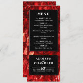 Rotes Schwarz und Weiß Moderne Weihnachtszeit Programm (Vorne/Hinten)