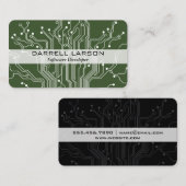 Rotes Schwarz Visitenkarte (Vorne/Hinten)