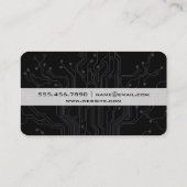Rotes Schwarz Visitenkarte (Rückseite)