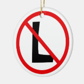Rotes Schwarz/Weiß Nein L Keramikornament (Links)