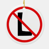 Rotes Schwarz/Weiß Nein L Keramikornament (Hinten)