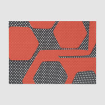 ROTES SCHWARZ-WEISSES ABSTRAKTES SEIDENPAPIER