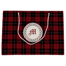 Rotes Schwarz-weißes kariertes