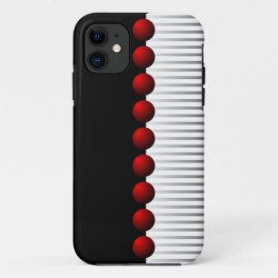Rotes Schwarz-weißes und graues abstraktes Case-Mate iPhone Hülle
